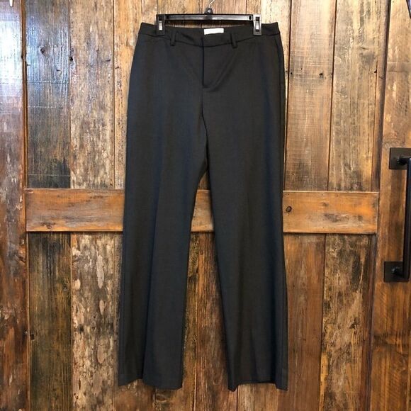 Coldwater Creek 10 Charcoal Gray Natural Fit Stretch Work Career Office Pants - Picture 2 of 7